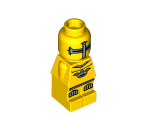 LEGO Yellow Lava Drak Knight Mikrofigura