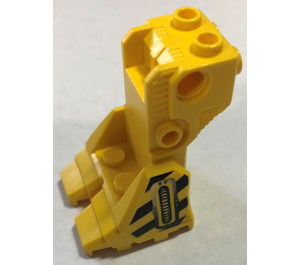 LEGO Minifigure Platform Exo-Kostra s Hadička a Danger Pruhy Dekorace (41525)