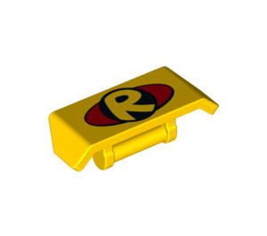 LEGO Spoiler s Rukojeť s 'R', Red Kruh (26094 / 98834)