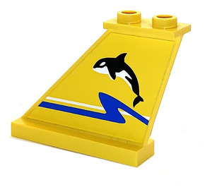 LEGO ocasní plocha 4 x 1 x 3 s Orca Samolepka (2340)