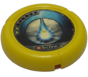 LEGO Technic Bionicle Zbraň Throwing Disc s Scuba / Sub, 2 pips, waterdrop logo (32171)