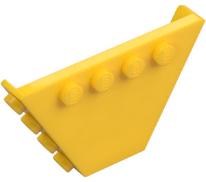 LEGO Žlutá Trapezoid Tipper Koncovka 6 x 4 s Cvočky (30022)