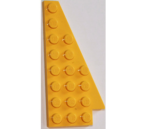 LEGO Klín Deska 4 x 8 Křídlo Pravá bez Stud Notch