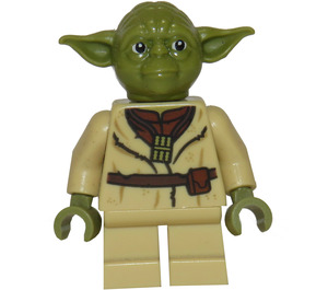 LEGO Yoda s Olive Zelená Skin a Pás Minifigurka