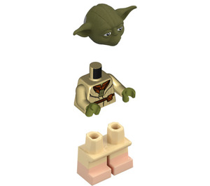 LEGO Yoda s Olive Zelená Skin a Pás s Světlo Tělová Feet Minifigurka