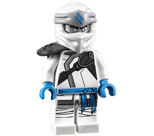 LEGO Zane - Forbidden Spinjitzu s plochý stříbrný Hlava Minifigurka