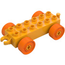 Duplo Podvozek 2 x 6 s oranžová Kola (2312 / 14639)