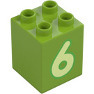 Duplo Kostka 2 x 2 x 2 s Number 6 (31110 / 77923)