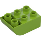 Duplo Kostka 2 x 3 s Převrácený Sklon Curve (98252)