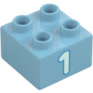 Duplo Kostka 2 x 2 s "1" (3437 / 66025)