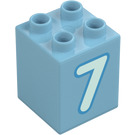 Duplo Kostka 2 x 2 x 2 s Number 7 (31110 / 77924)