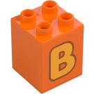 Duplo Kostka 2 x 2 x 2 s Letter "B" Dekorace (31110 / 65969)