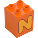 Duplo Kostka 2 x 2 x 2 s Letter "N" Dekorace (31110 / 65932)