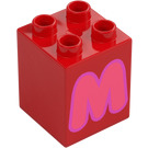 Duplo Kostka 2 x 2 x 2 s Letter "M" Dekorace (31110 / 65931)