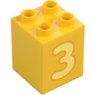 Duplo Kostka 2 x 2 x 2 s Number 3 (31110 / 77920)