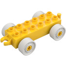 Duplo Auto Podvozek 2 x 6 s Bílá Kola (11248 / 14639)