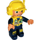 LEGO Airport Technician s Radio a Badge a Velký Smile Duplo figurka