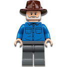 LEGO Alan Grant s Dark Hnědá Fedora Čepice Minifigurka