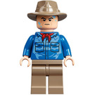 LEGO Alan Grant s Tmavě žlutohnědá Fedora Čepice Minifigurka