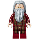 LEGO Albus Dumbledore s Tmavě červená Robe a Šedá Vlasy Minifigurka