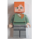 LEGO Alex s plochý stříbrný Nohy Minifigurka