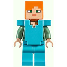 LEGO Alex s Středně azurová Nohy a Brnění Minifigurka