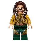 LEGO Aquaman s Dark Hnědá Dlouhé vlasy a Tmavě zelená Nohy Minifigurka