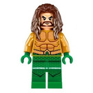 LEGO Aquaman s Dark Hnědá Dlouhé vlasy a Zelená Nohy Minifigurka