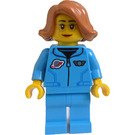 LEGO Astronaut v Modrá Uniform - ženský Minifigurka