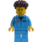 LEGO Astronaut v Modrá Uniform - Muž Minifigurka