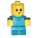 LEGO Dítě s Tmavě tyrkysová Skokan Minifigurka