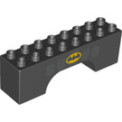 LEGO Duplo klenba Kostka 2 x 8 x 2 s Batman logo (18652 / 68276)