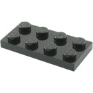 LEGO Black Deska 2 x 4 (3020)