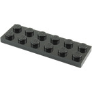LEGO Black Plate 2 x 6 (3795)