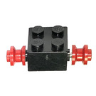 LEGO Wheels on metal axle For Dually Tire with Brick 2 x 2 with Wheels Holder (Open Loops) (3137)