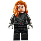 LEGO Černá Widow s Středně dlouhé vlasy a Printed Paže Minifigurka