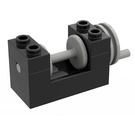 LEGO Black Winch 2 x 4 x 2 s Light Grey Drum (73037)