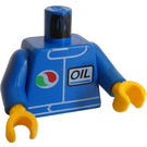 LEGO Minifigurka Trup s Octan logo a 'Oil' (Italic Letters) bez Reversed logo Colors