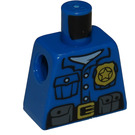 LEGO Minifig Torzo bez paží s Policie Shirt, Gold Badge, Pás s Pockets a Radio (973)