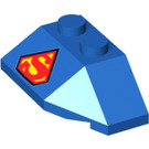 LEGO Klín 2 x 4 Trojnásobný s Superman logo (29156 / 47759)