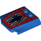 LEGO Klín 4 x 4 Zakřivený s Spiderman logo (16620 / 45677)