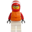 LEGO Loď Racer s oranžová Záchranná vesta Minifigurka