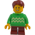 LEGO Boy - Bright Green Jumper Minifigurka