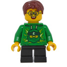 LEGO Boy v Zelená Ninjago Mikina s kapucí Minifigurka