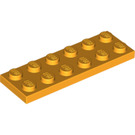 LEGO Bright Light Orange Deska 2 x 6 (3795)