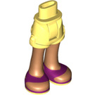 LEGO Boky s Rolled Nahoru Shorts s Purple Sandals s tlustým pantem (11403)