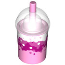 LEGO Bright Pink Drink Cup s Straw s Pink (20398 / 34707)