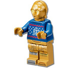 LEGO C-3PO v Blue Pullover s R2-D2 Minifigurka