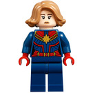 LEGO Kapitán Marvel s Medium Dark Tělová Vlasy Minifigurka