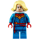 LEGO Kapitán Marvel s Žlutá Středně dlouhé vlasy Minifigurka